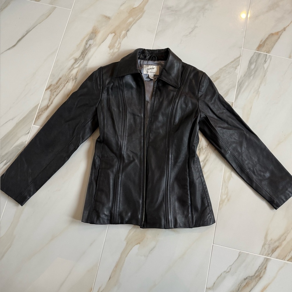 JACQUELINE FERRAR real leather jacket XS